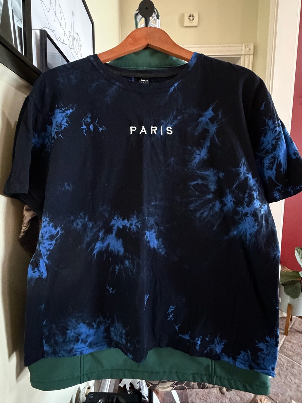 Rumwe Paris Tie Dye Boxy Cut Tee XXL